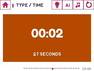 Orbit device UI: Type Clock