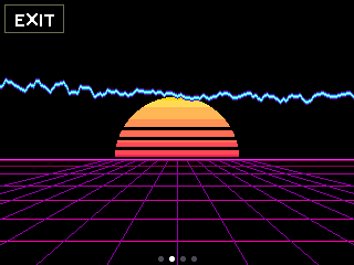Orbit device UI: Retro visualizer