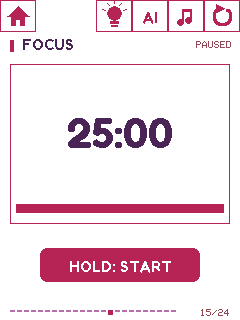 Orbit device UI: Focus